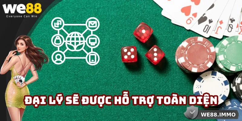 Các đại lý sẽ được hỗ trợ toàn diện khi hợp tác với nhà cái