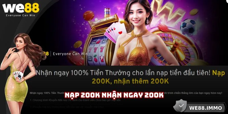 Nhận 200K trong giao dịch đầu tại W88