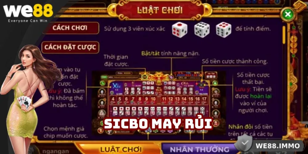 Trò chơi Sicbo mang đến nhiều lựa chọn kèo cược